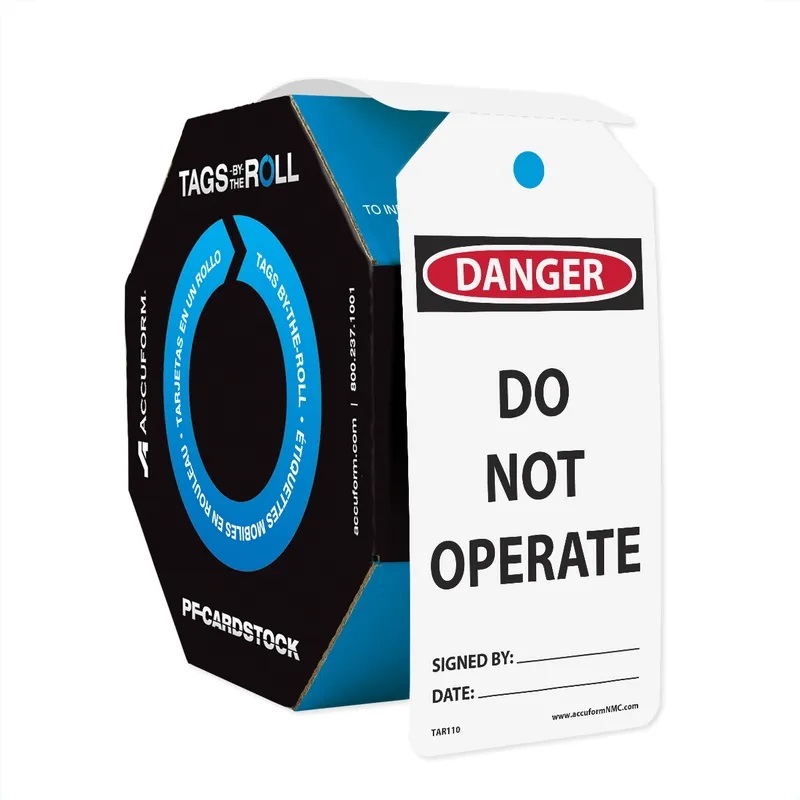 DO NOT OPERATE TAGS 100/RL - Flammable Storage Cabinets